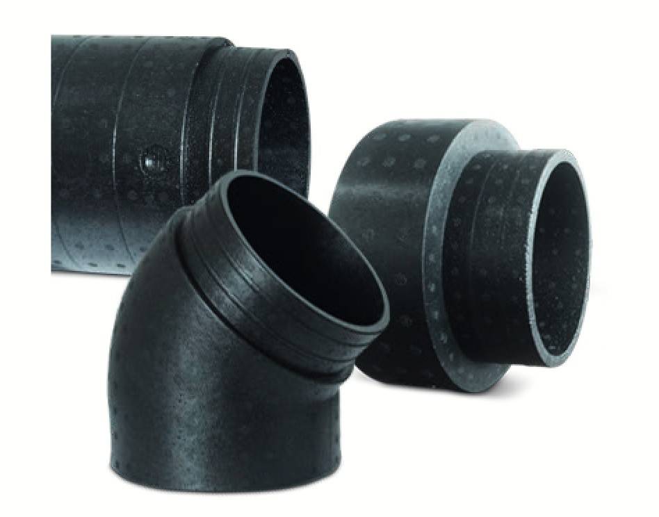 Conector tubulatura EPP D160, izolata pentru ventilatie
