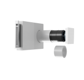 Caseta plata Neopor pentru integrarea in termosistem, iesire laterala