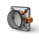 Clapeta antifoc circulara cu motorizata, cu actuator UVAF-M D100-315mm