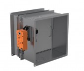 Clapeta antifoc rectangulara cu actuator, rezistenta la foc EI120S UVS-M, dimensiuni 150-1200 x 150-1000 mm