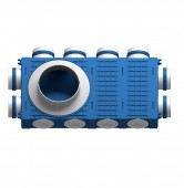 Distribuitor ventilatie BLUE 8×75 DN200 ABS triplu tratat