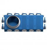 Distribuitor ventilatie BLUE 9×75 DN200 ABS triplu tratat