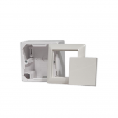 Doza aparenta 81x81x43 mm inVENTer – pentru sursa de alimentare, cu capac inclus