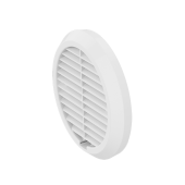 Grilă exterioară Light albă RAL9010 pentru tub 160 mm