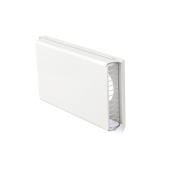 Grilă exterioară PAX-h albă RAL9016 orizontală