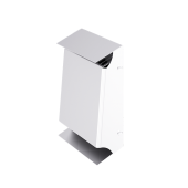 Grilă exterioară PAX-v albă RAL9016 verticală