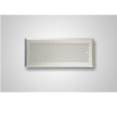 Grila perete ornamentala metal alb 200×100 AE-GRLFQ