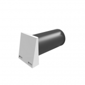 Kit de instalare pentru ventilatie descentralizata inVENTer iV-Office (tub perete si grila exterioara)