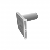 Kit de instalare pentru ventilatie descentralizata inVENTer iV14-MaxAir Corner (tub perete, canal plat si grila laterala)