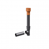 Kit de instalare pentru ventilatie descentralizata inVENTer Smart+ Top (tub perete, conector si grila exterioara) pentru montaj in acoperis