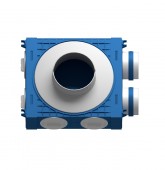 Plenum ventilatie BLUE 2×75 DN125 ABS triplu tratat