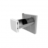 Recuperator de caldura descentralizat inVENTer iV-Twin+ Corner cu doua ventilatoare – versiune pentru montaj in colt
