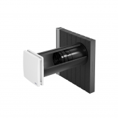 Recuperator de caldura descentralizat inVENTer iV14-Zero Corner cu schimbator ceramic – versiune de colt pentru fatade