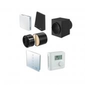 Set complet de ventilatie pentru baie inVENTer 3 in 1, cu sistem de instalare Simplex 175, grila antracit RAL7016