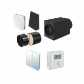 Set complet de ventilatie pentru baie inVENTer 3 in 1, cu sistem de instalare Simplex 425, grila antracit RAL7016