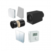 Set complet de ventilatie pentru baie inVENTer 3 in 1, cu sistem de instalare Simplex 425, grila gri RAL9006