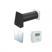 Set complet de ventilatie pentru baie inVENTer 3 in 1, grila antracit RAL7016, cu unitate iV-Twin+, controler sMove S4 si senzor HYG18