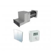 Set complet de ventilatie pentru baie inVENTer 3-in-1 Nordic, cu unitate iV-Twin+, controler sMove S4 si senzor de umiditate HYG18, grila exterioara Nordic antracit