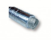 Tub flexibil ventilatie aluminiu-poliester-microperforat aluminiu, ramforsat cu spirala otel, 10m, D160, 25mm izolatie, film protectie polyolefin